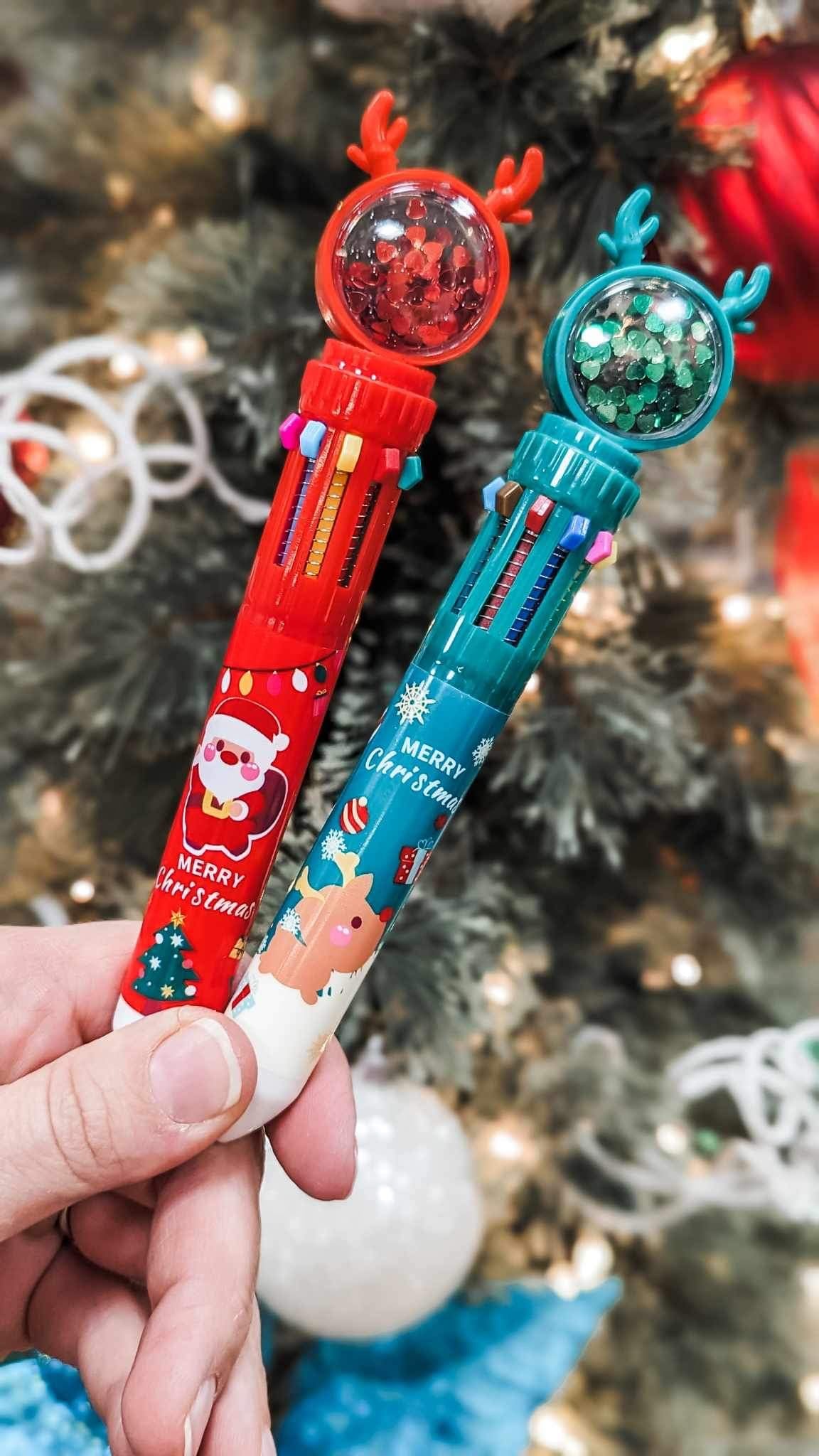 Reindeer Glitter Pens