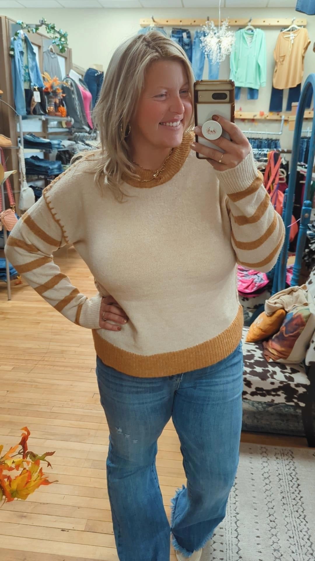 Caramel Swirl Sweater