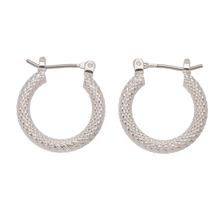 Pattern Hoop Earring