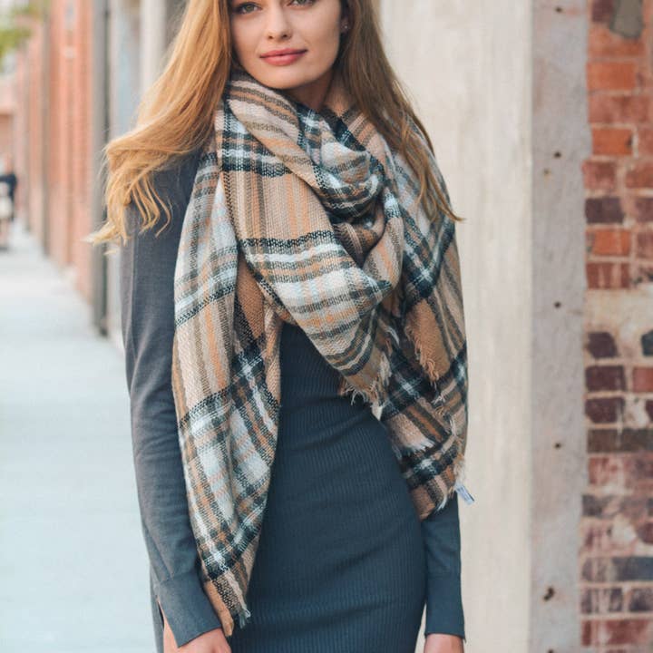 Frayed Edge Flannel Scarf