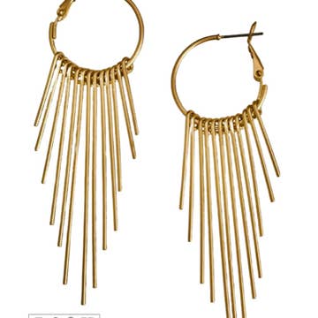 Metal Fringe Hoop