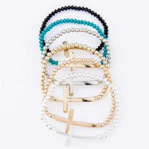 Beaded Cross Bracelet