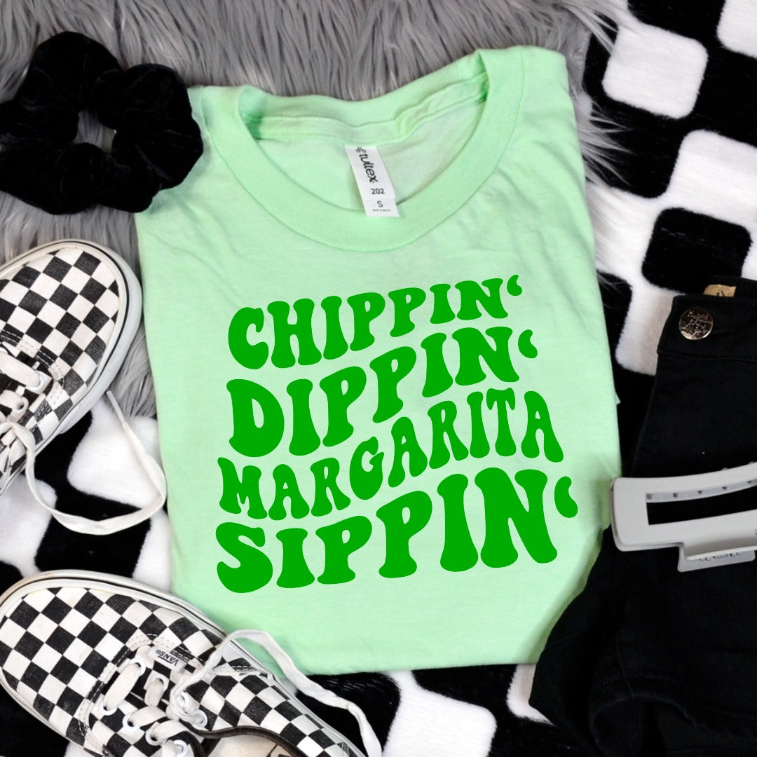 Chippin Dippin Sippin Tee