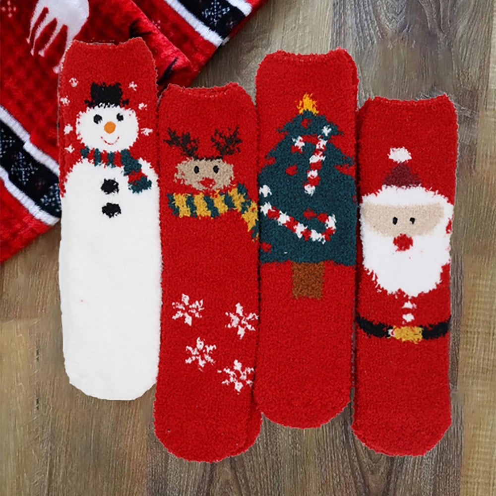 Plush Coziest Christmas Socks