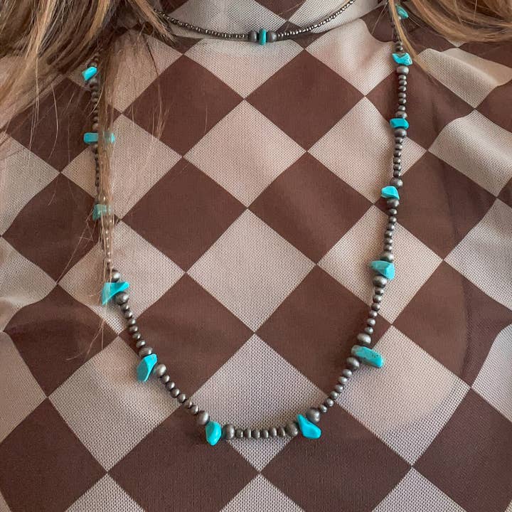 Navajo Pearl Turquoise Necklace