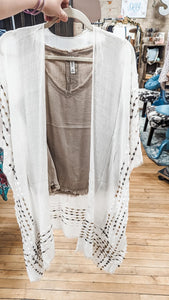 Frayed Edge Linen Tank