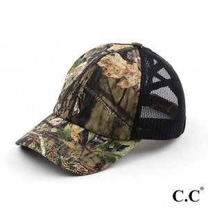 Camo Ponytail Hat