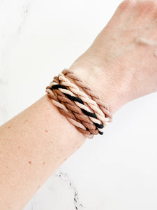 Hair Tie Bracelet Sets - Neutral Ropes