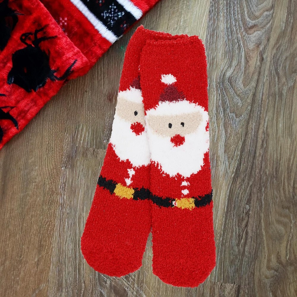 Plush Coziest Christmas Socks