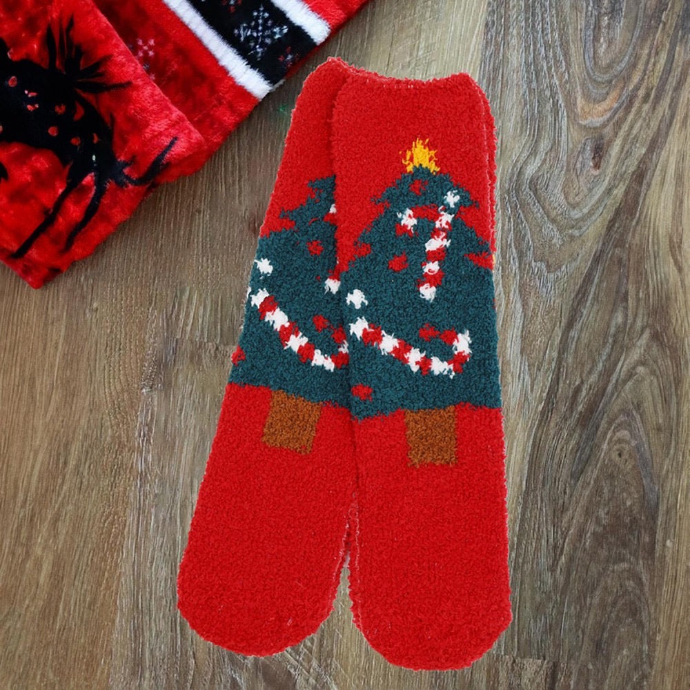 Plush Coziest Christmas Socks