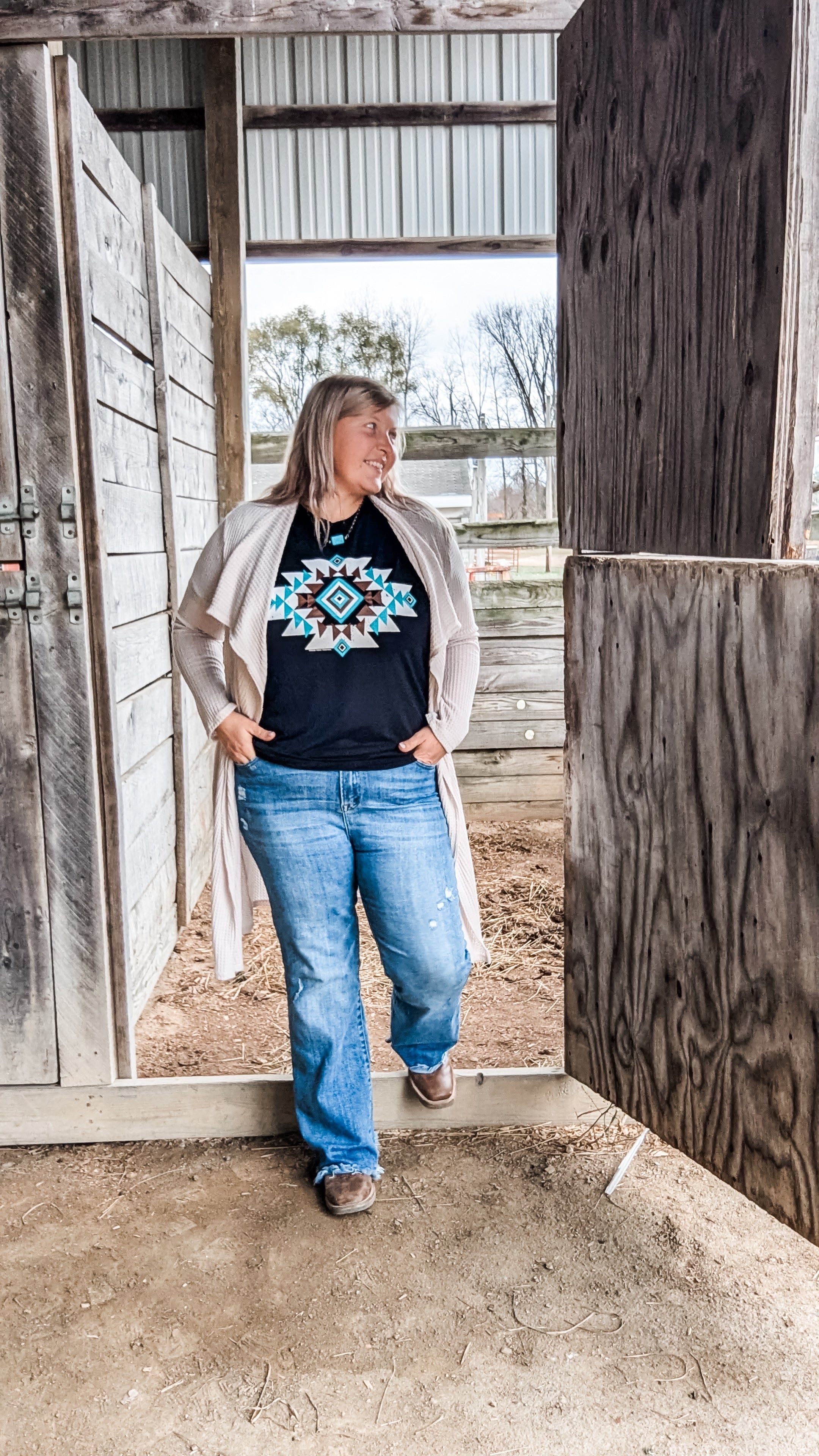 Vibrant Aztec Tee