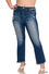 Cropped High Rise Straight Jean