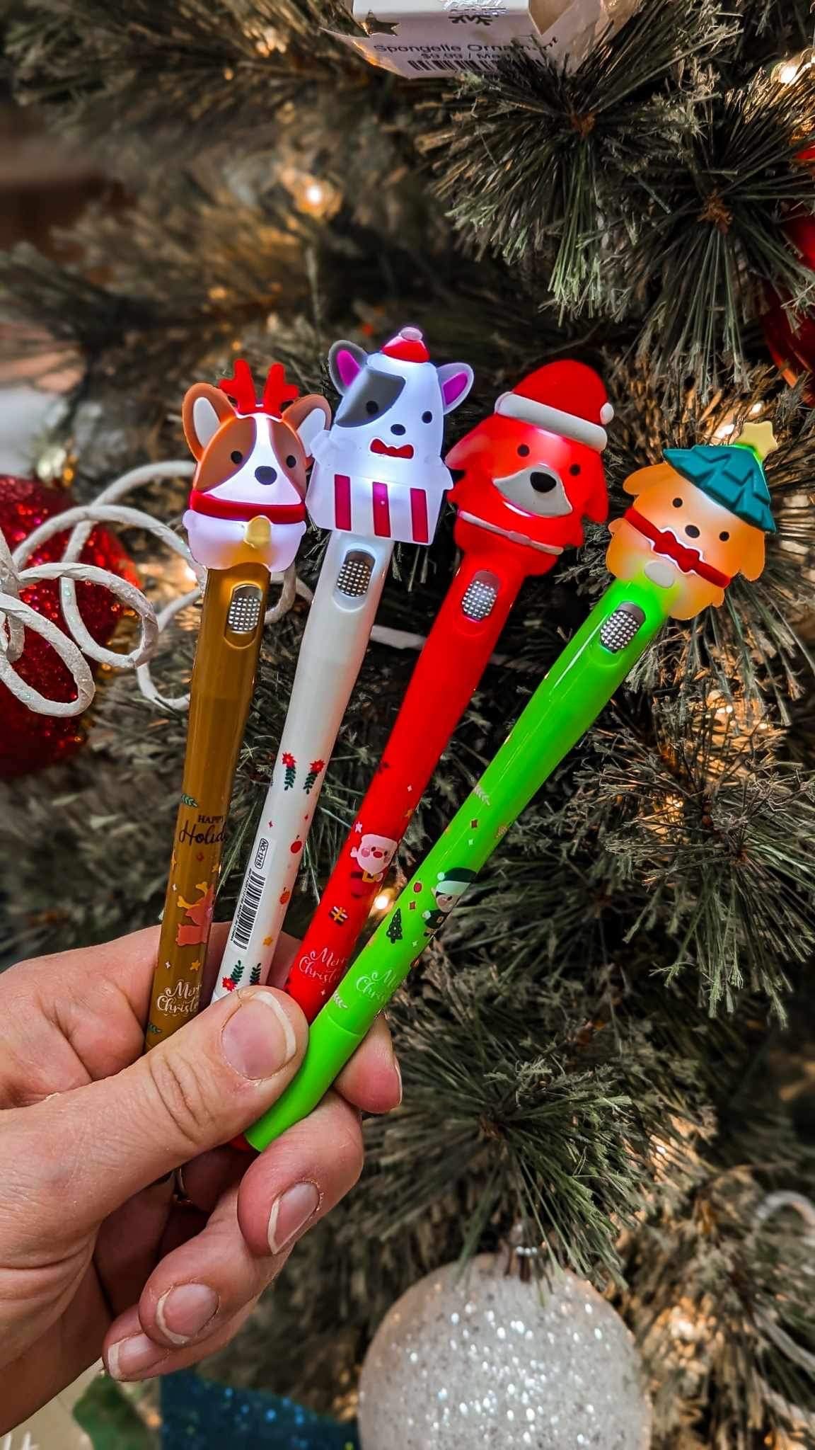 Cartoon Christmas Light Up Pens