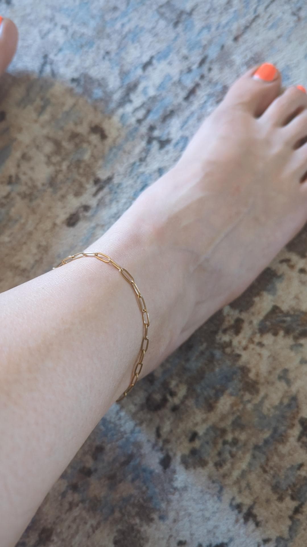 Paperclip Chain Anklet