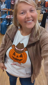 Giddy Up Cowgirl Pumpkin Tee