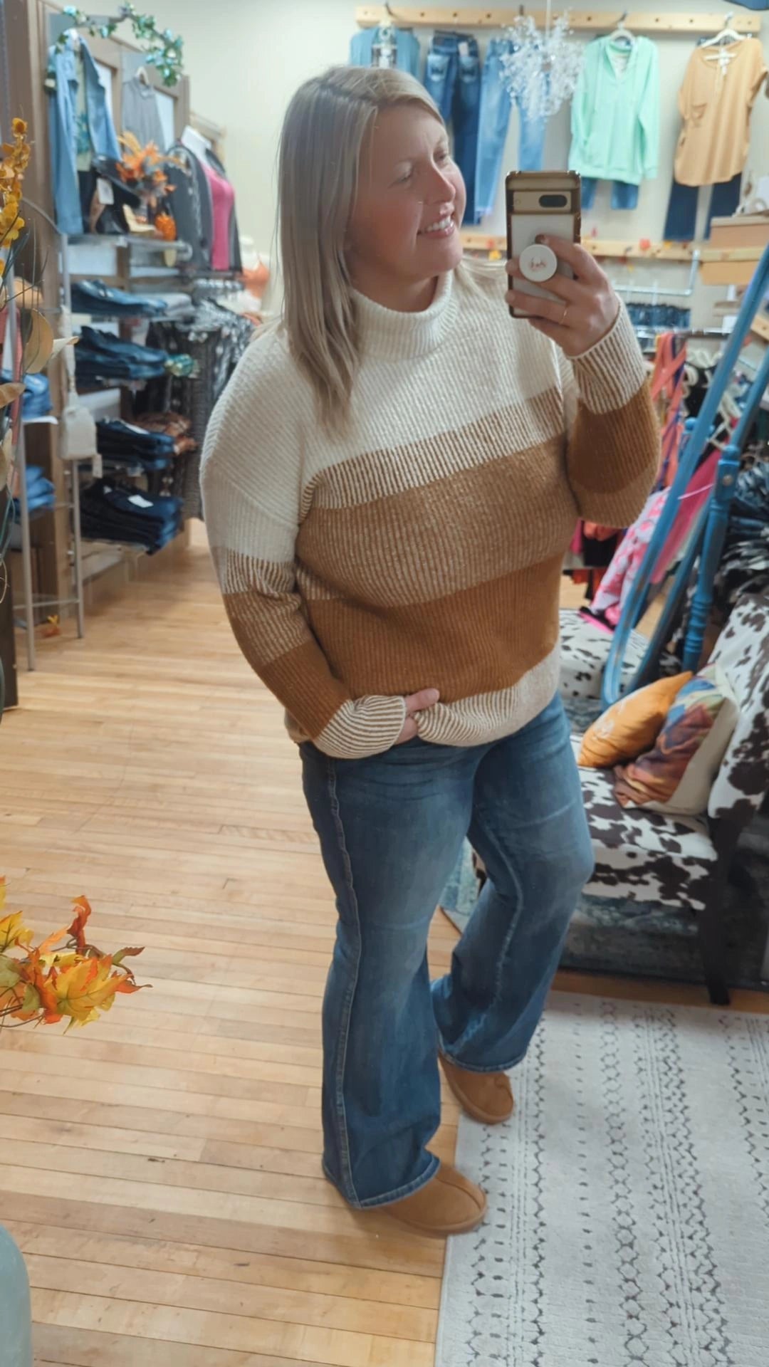 Snuggle Me Up Sweater - Camel