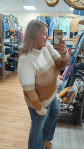 Snuggle Me Up Sweater - Camel