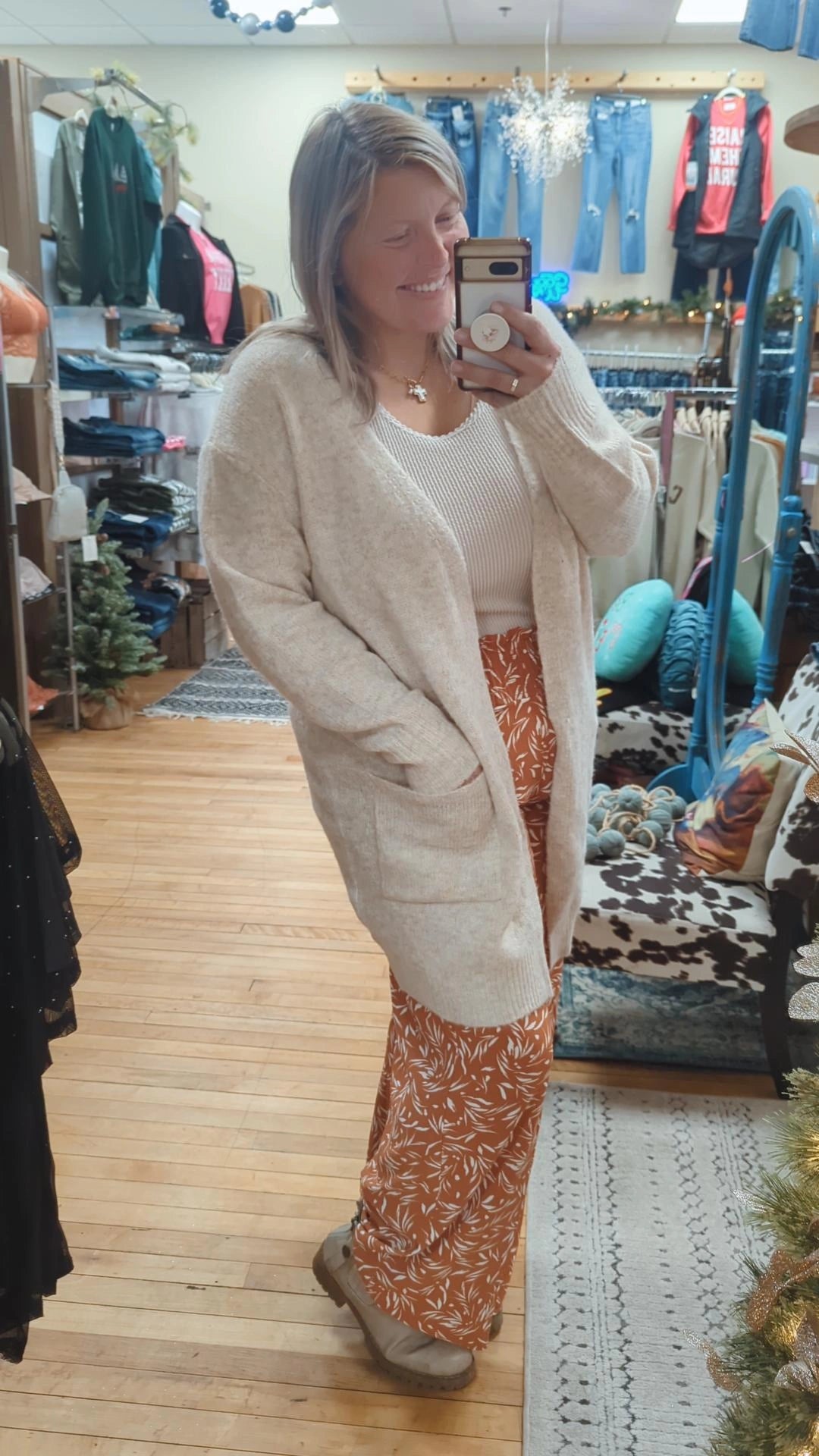 Cozy Oatmeal Cardigan