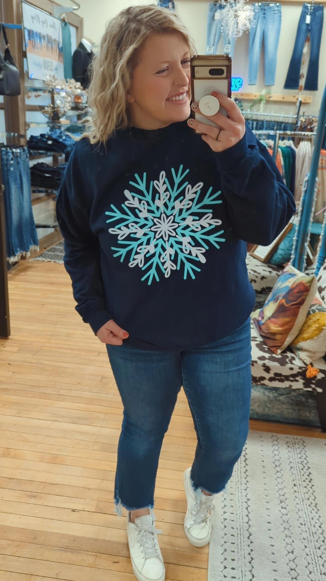 Catching Snowflakes Sweatshirt