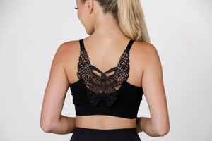 Jules Ribbed Crochet Bralette