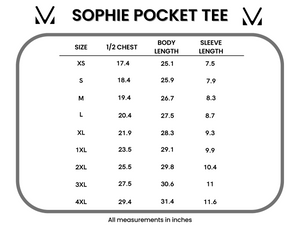 PRE ORDER Sophie Pocket Tee - Multiple Colors