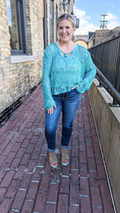 Turquoise Dream Crochet Top