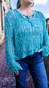 Turquoise Dream Crochet Top