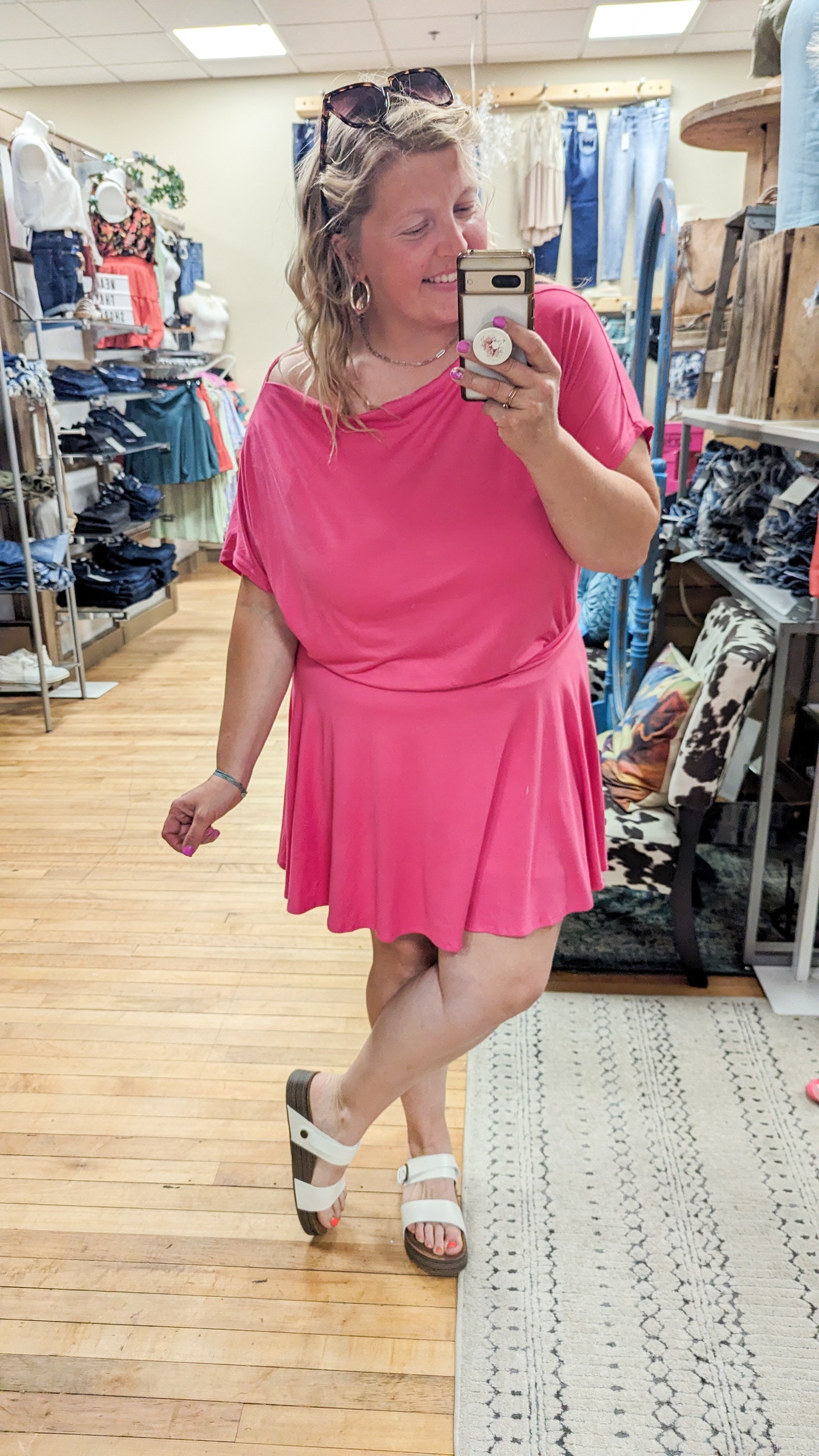 My Little Secret Dress - Fuchsia