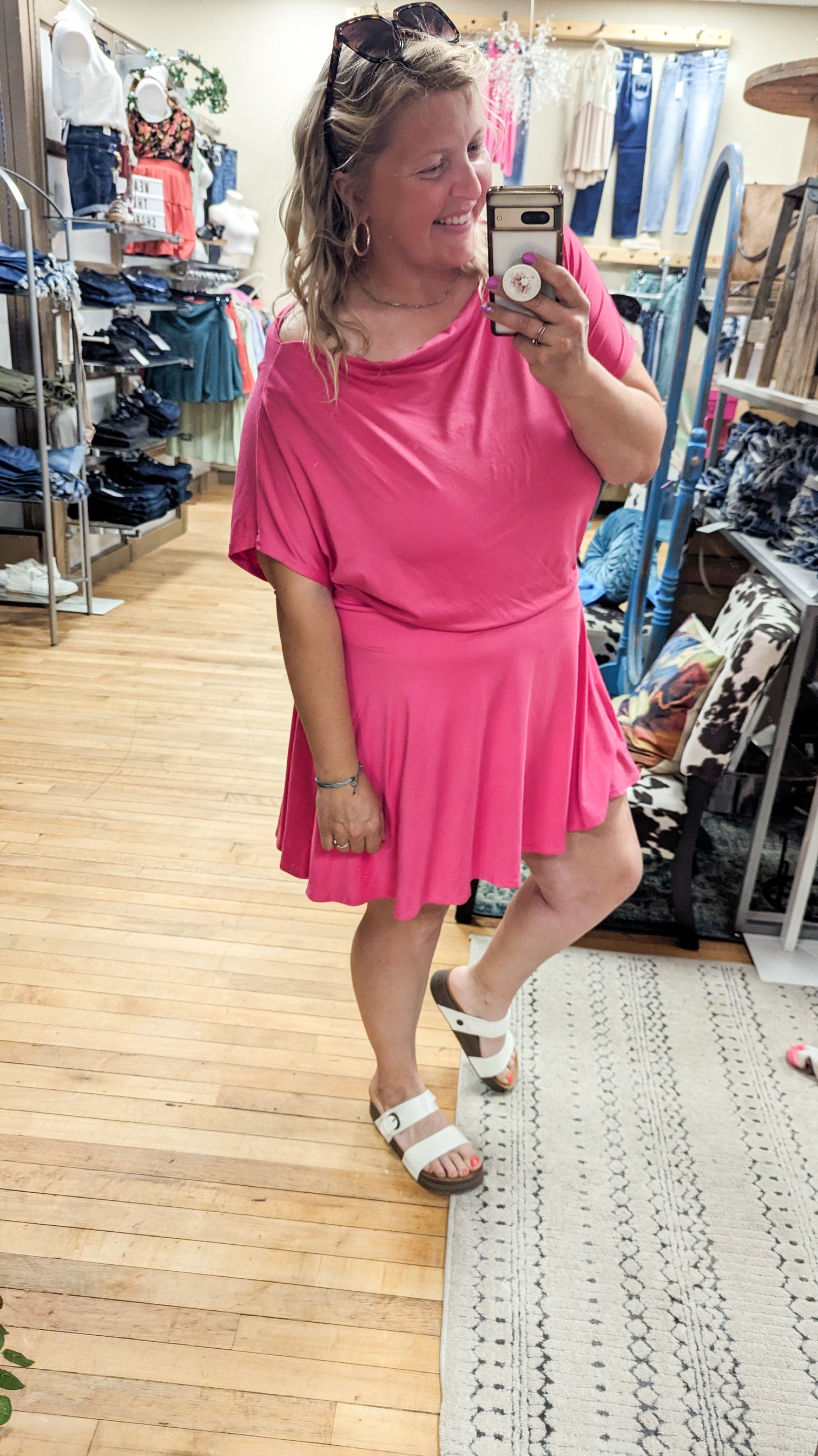 My Little Secret Dress - Fuchsia