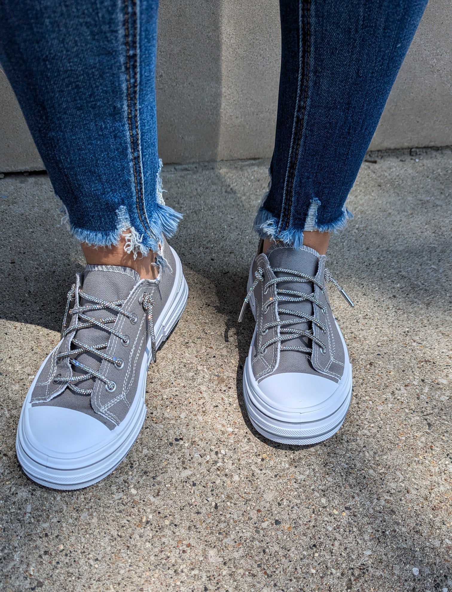 Sparkle In My Step Sneaker - Grey