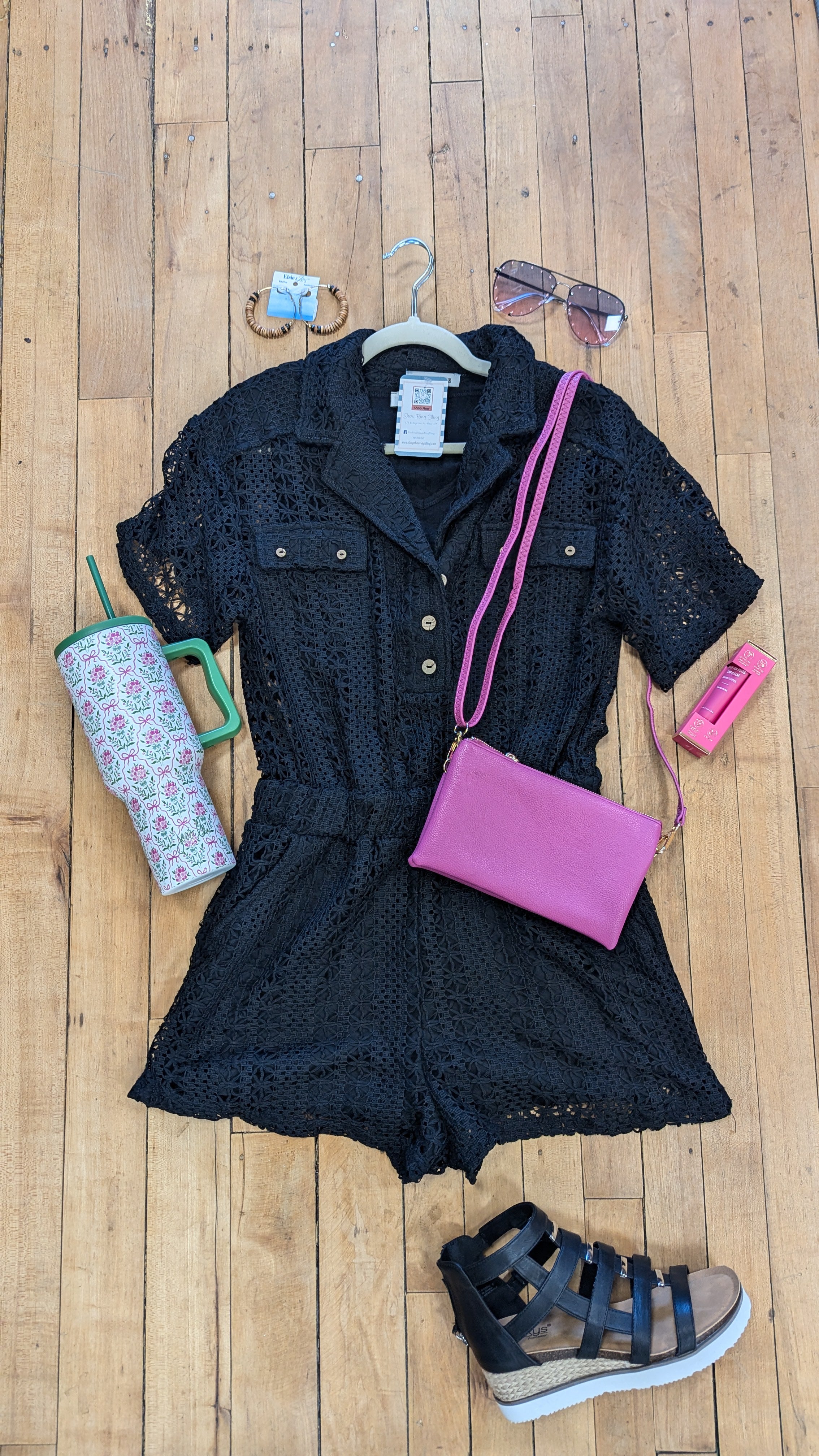 Coastal Curiosities Lace Romper