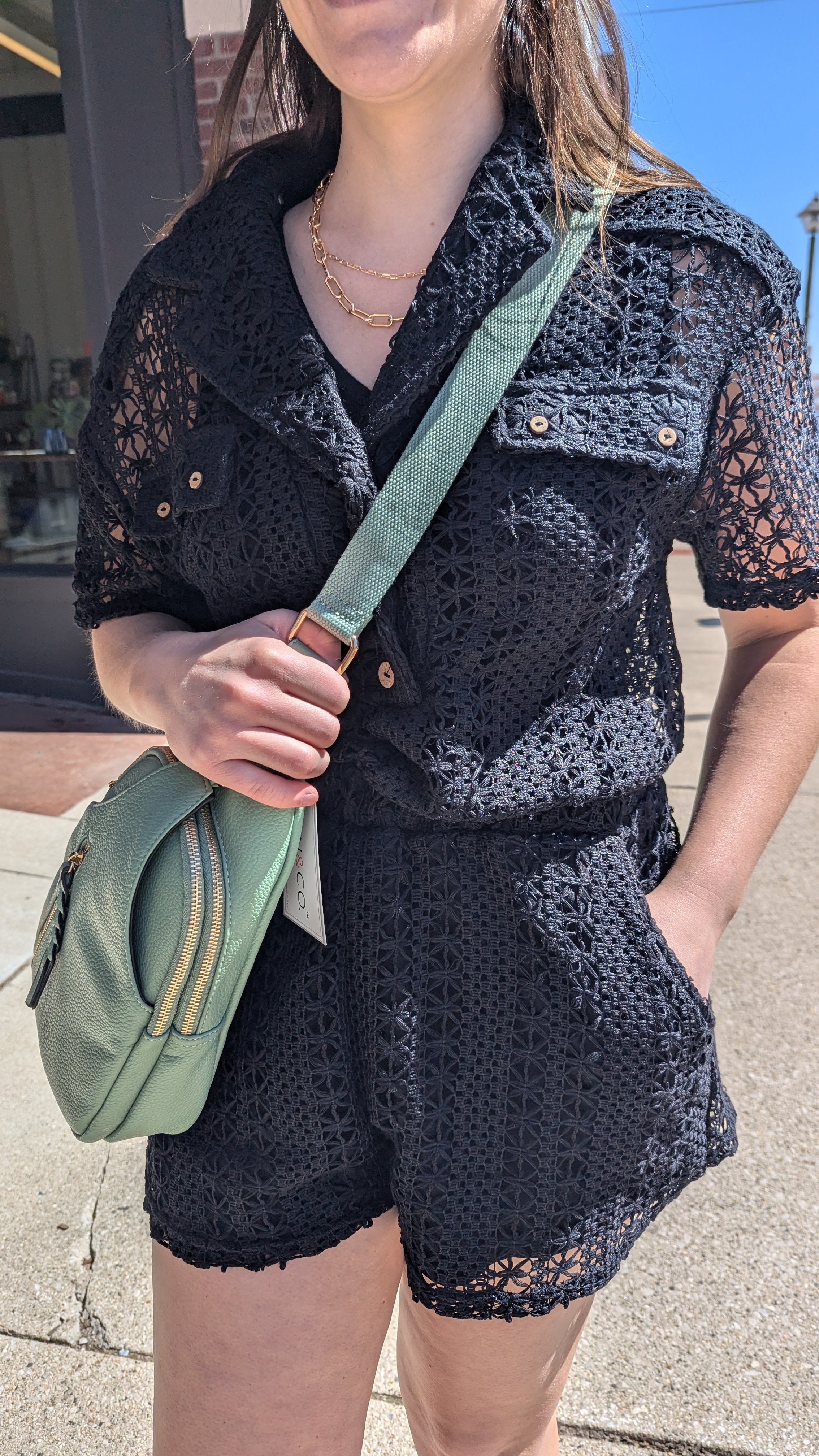 Coastal Curiosities Lace Romper