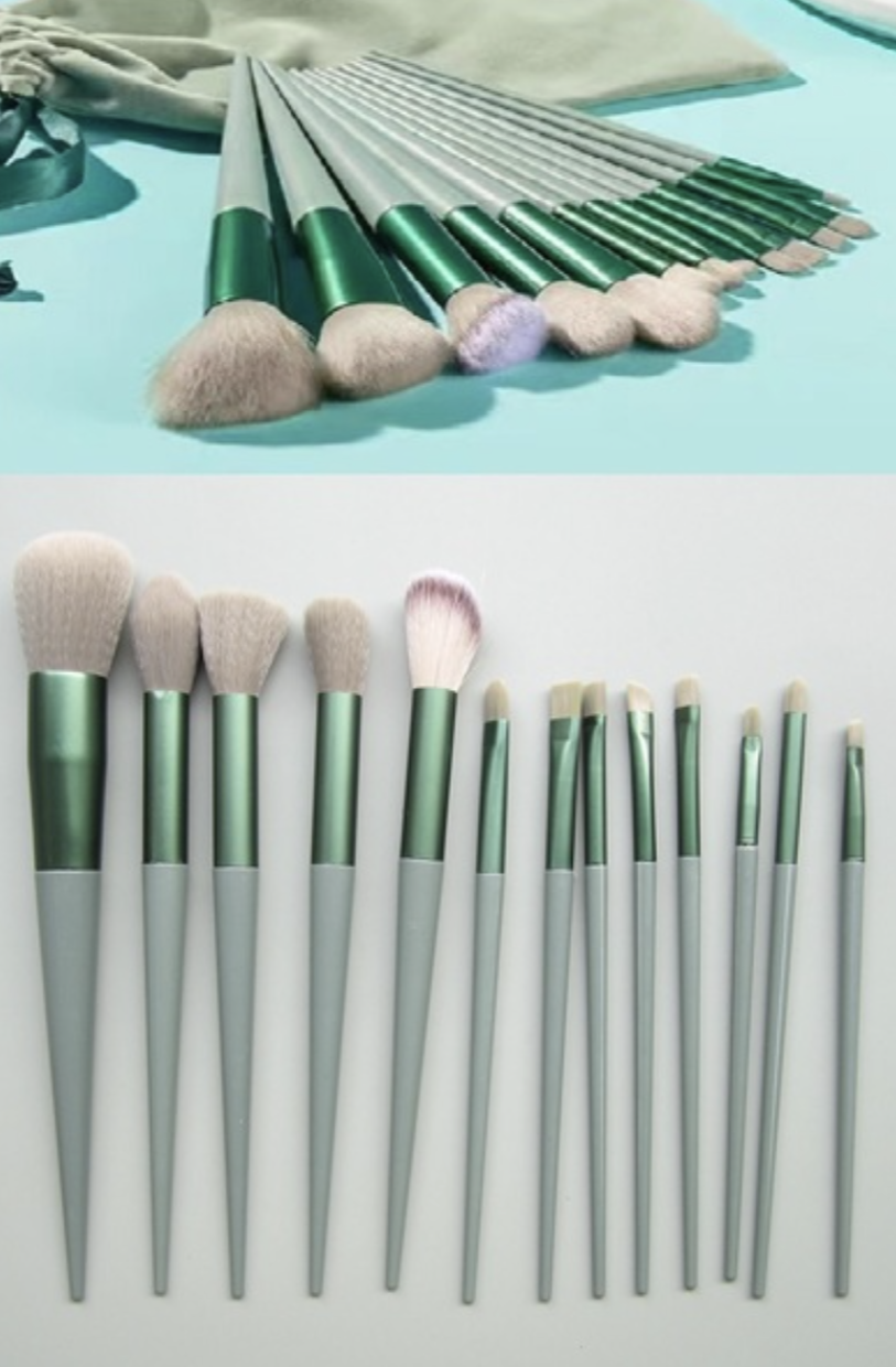 Makeup Brush Set - Sage