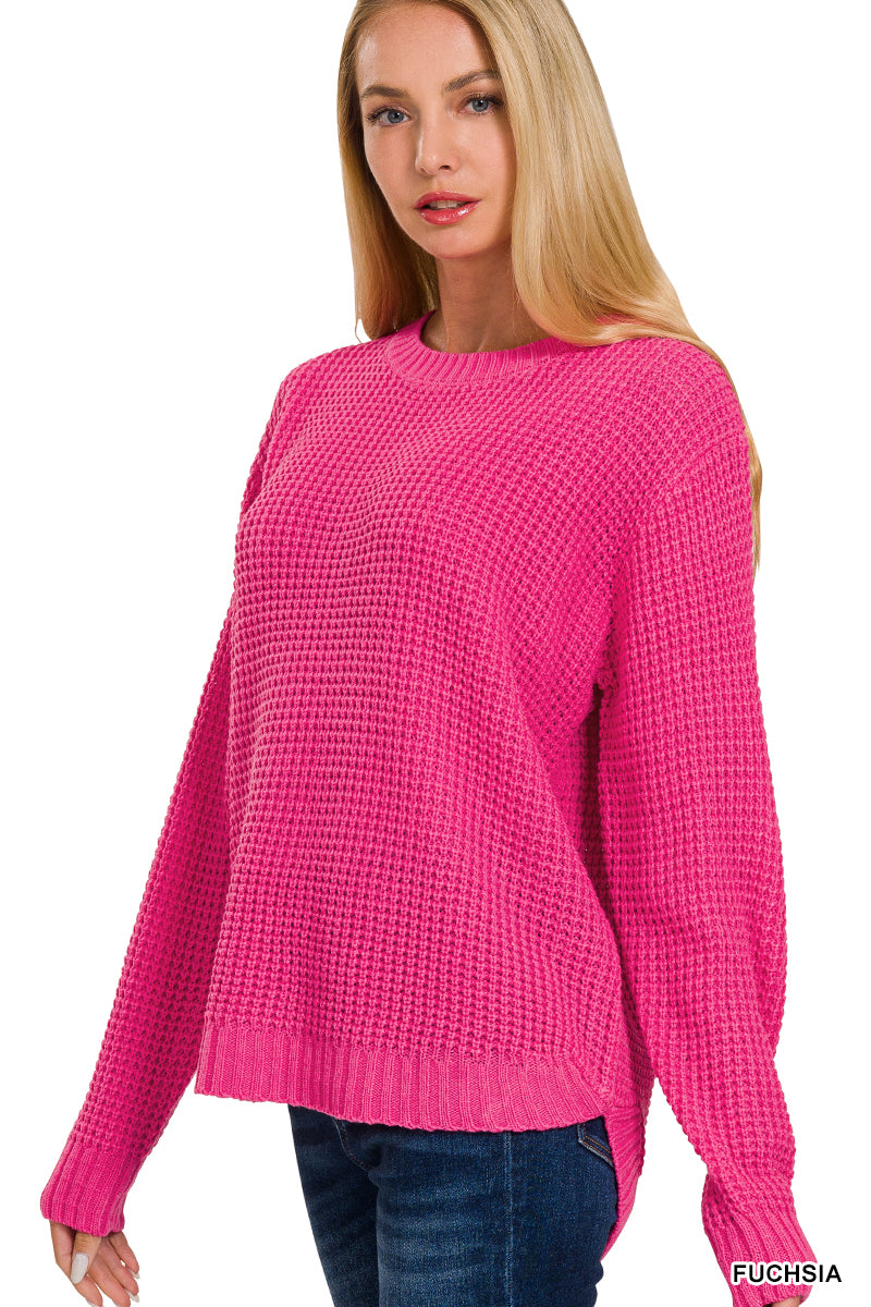 Fuschia - I Like Em Chunky Sweater