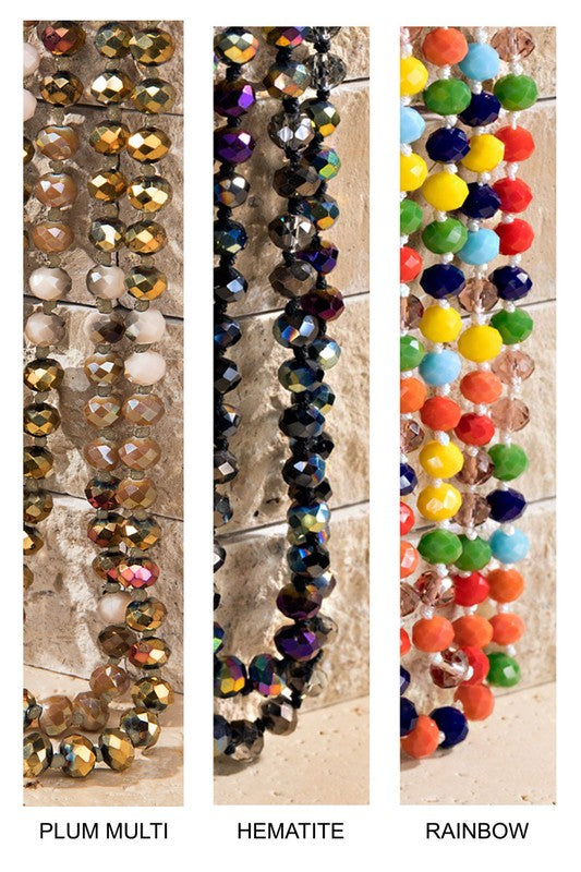 Dazzling Glass Bead Necklace