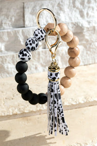 Wooden Bead Key Bangle