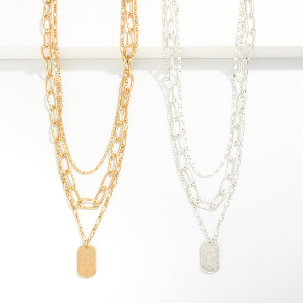 Layered Chain Link Necklace