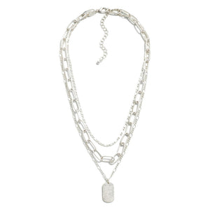 Layered Chain Link Necklace