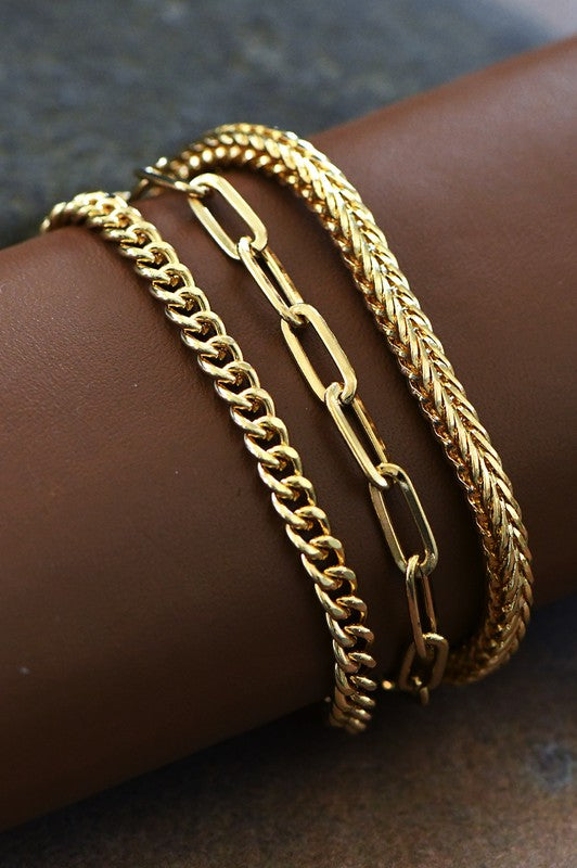 Multi Chain Link Bracelet