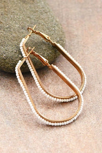 Beaded Hoop Earring