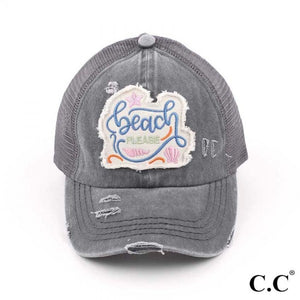 Beach Please Ponytail Hat