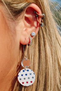 Star Dangle Hoops