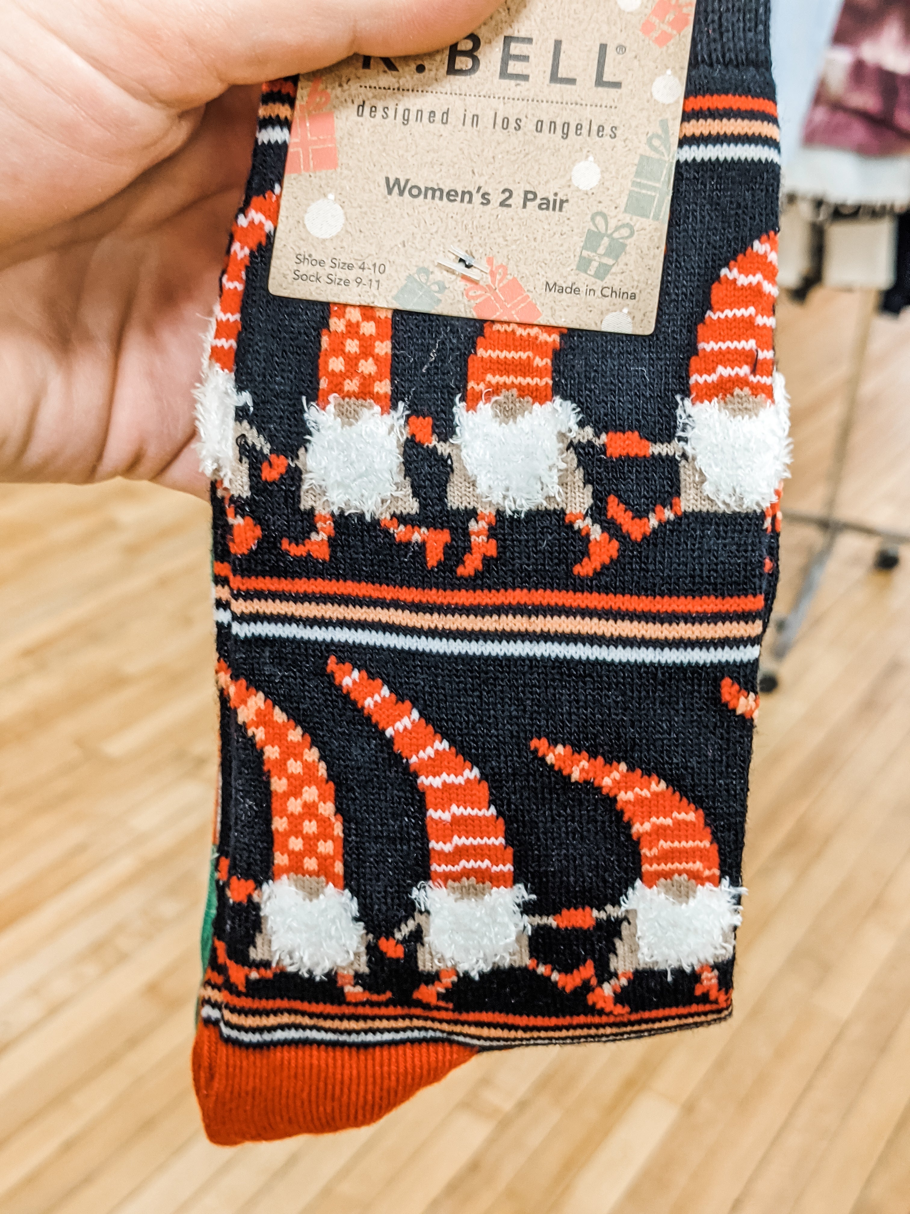 Gnome Christmas Crew Sock