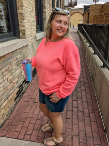 Pink Spongefleece Sweatshirt