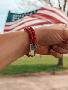 Glitzy Red Bracelet