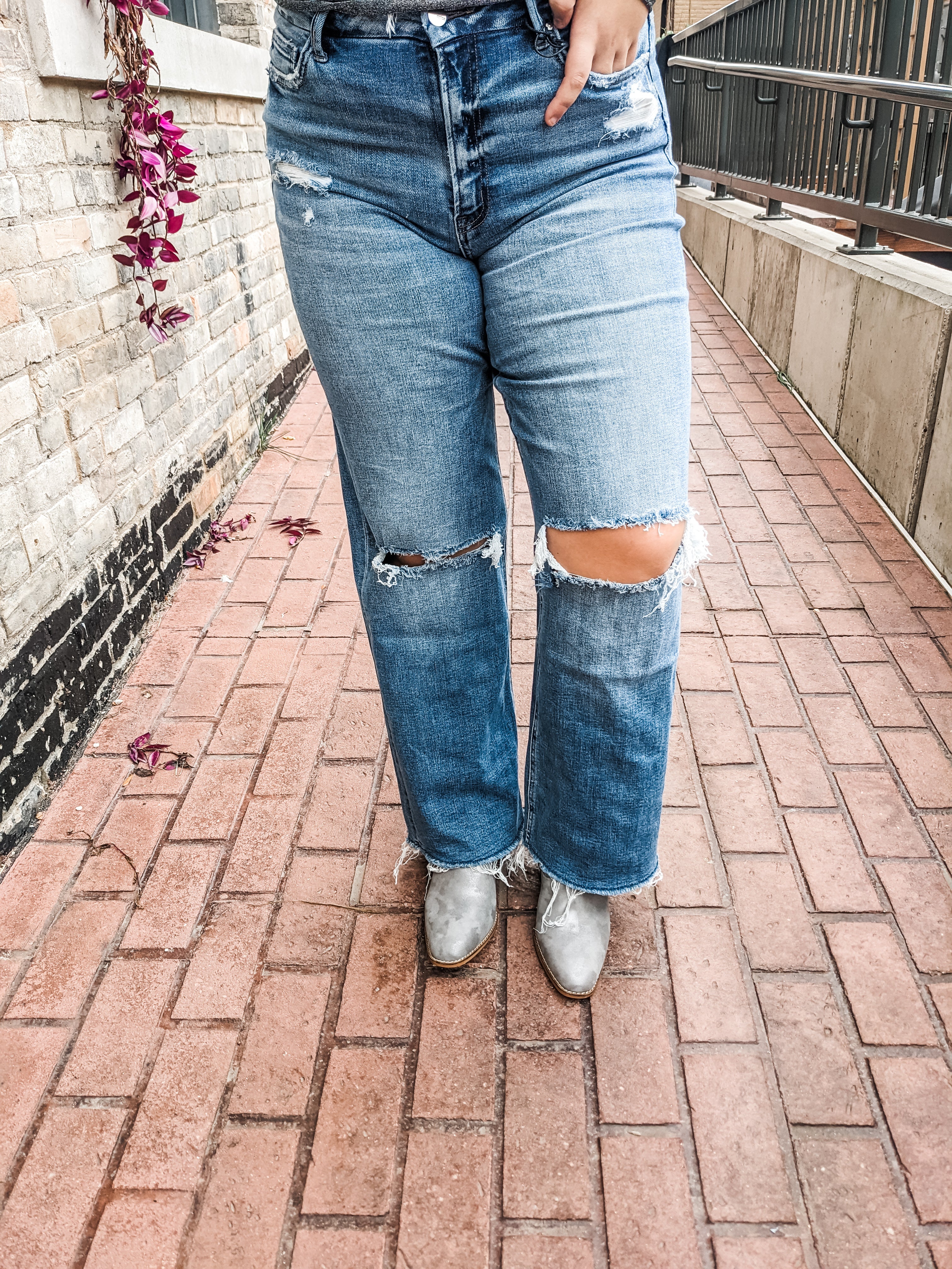 High Rise Wide Leg Jean