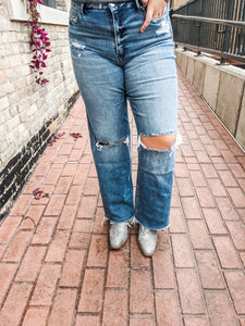 High Rise Wide Leg Jean