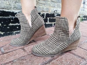 Doorbuster Plaid Bootie