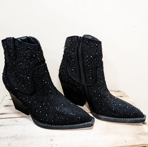 Kady Blinged Black Boot