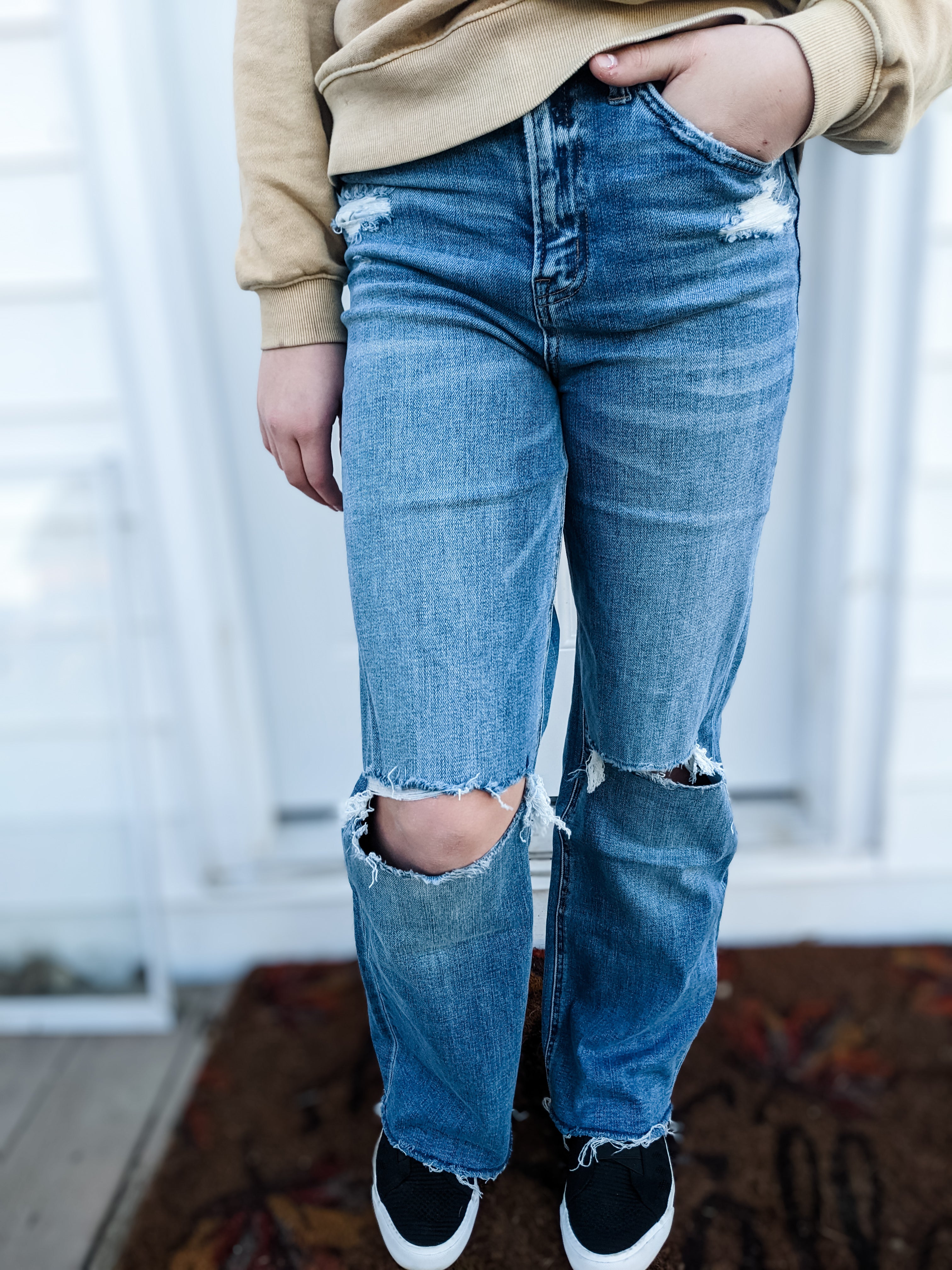 High Rise Wide Leg Jean